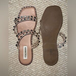 Steve Madden Studded Sandals in Tan and Black